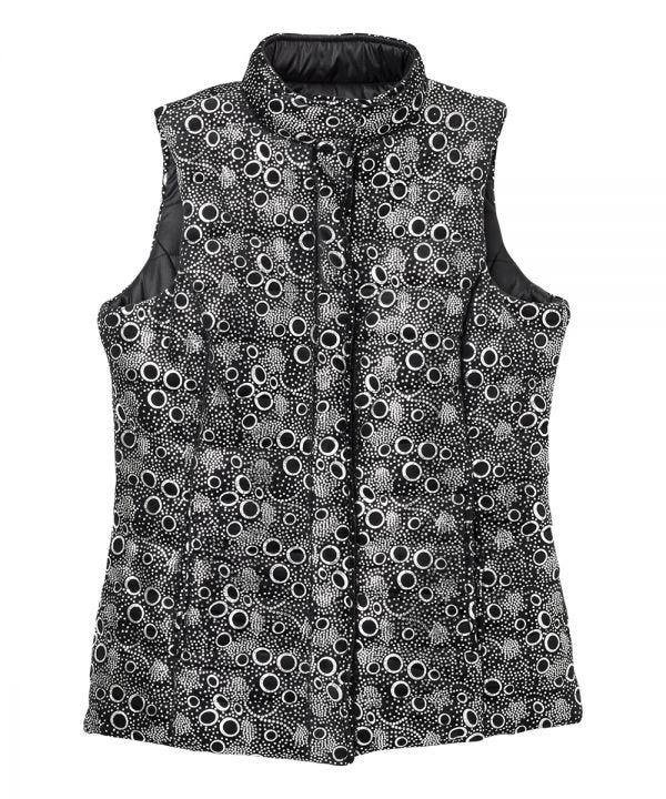 Women's Reversible Magnetic Snap Front Puffer Vest - Silverts 2