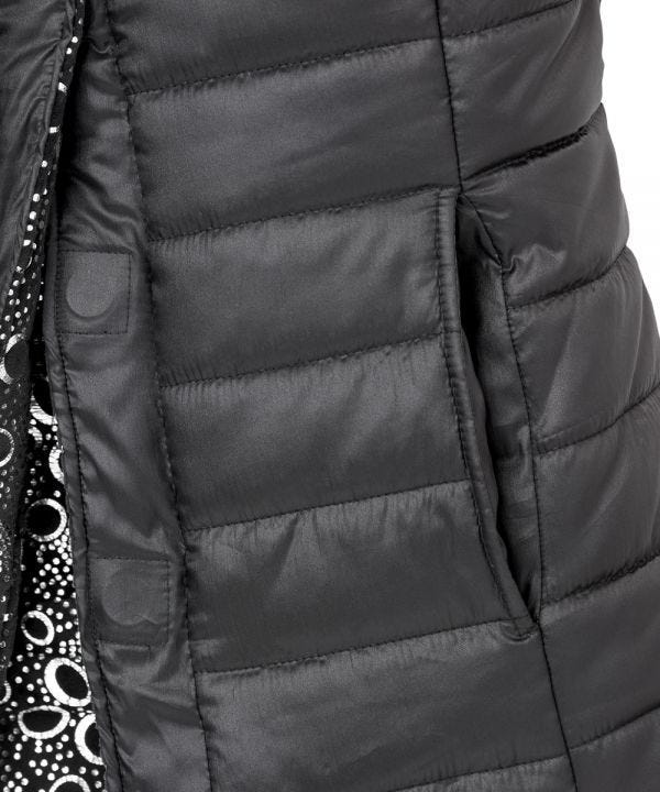 Women's Reversible Magnetic Snap Front Puffer Vest - Silverts 7
