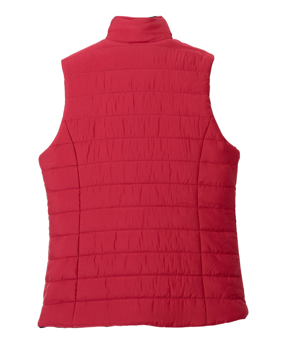 Women's Reversible Magnetic Snap Front Puffer Vest - Silverts 23