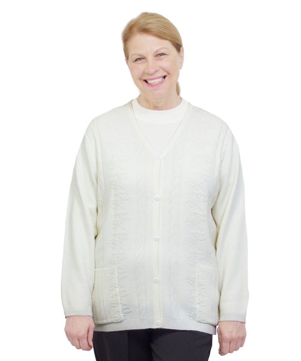 Women's Open Back Cardigan - Clearance - Silverts 12