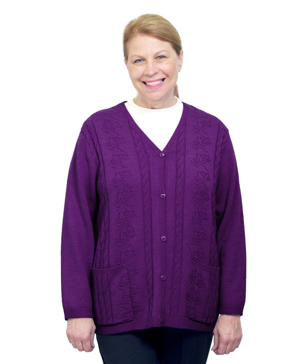 Women's Open Back Cardigan - Clearance - Silverts 14