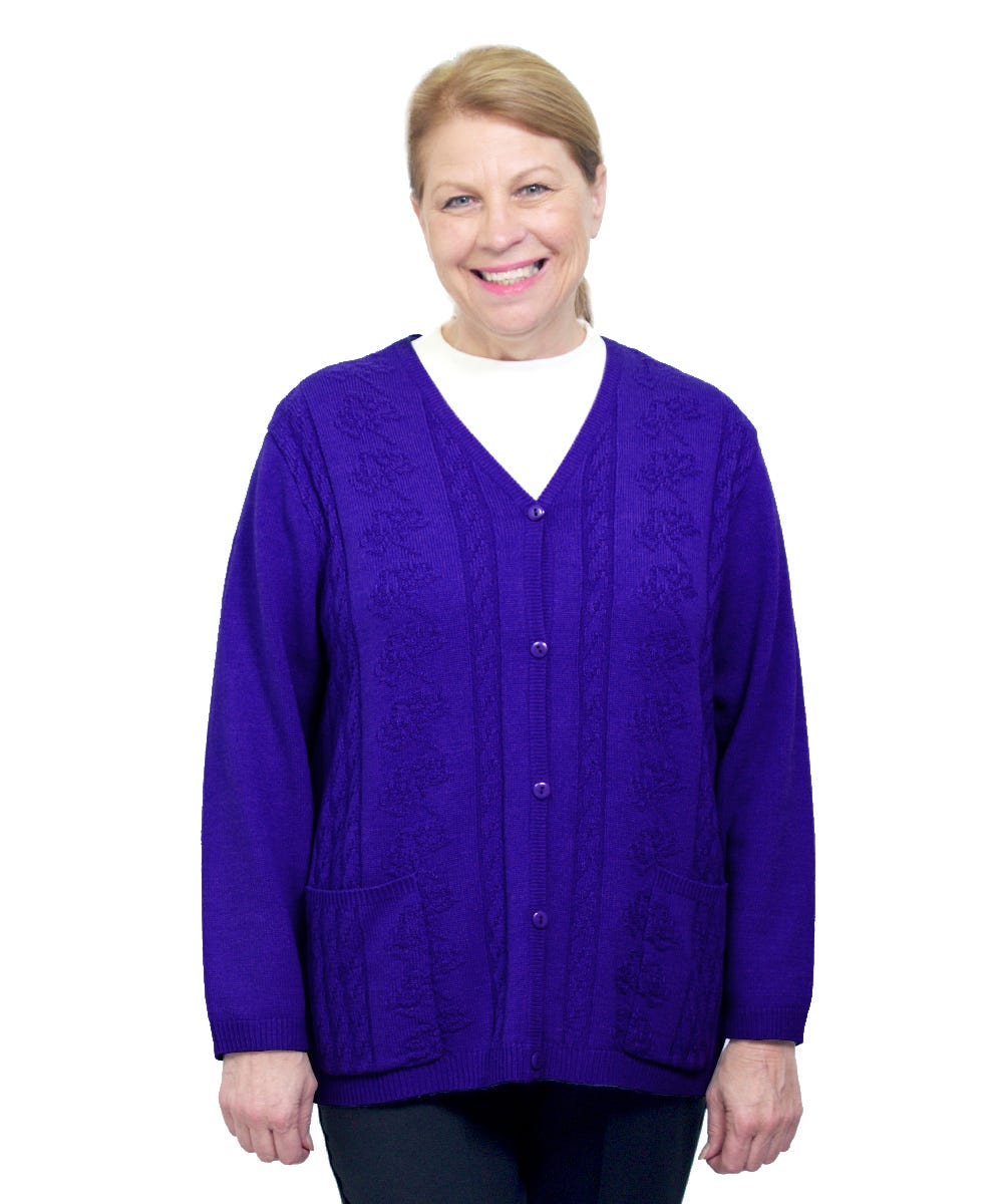 Women's Open Back Cardigan - Clearance - Silverts 16