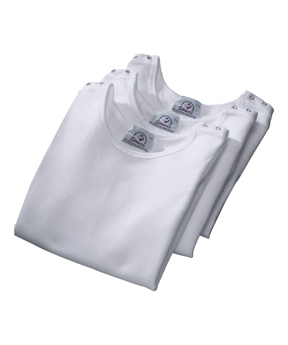 3 Pack - Men's Adaptive Sleeveless Undershirt - Clearance - Silverts 5