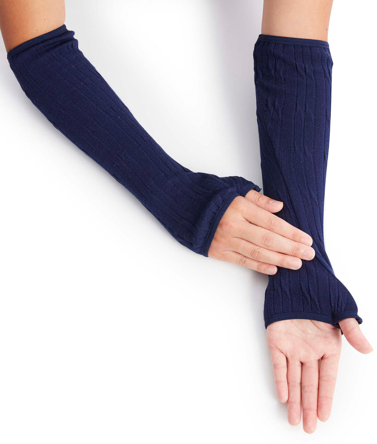 Women’s & Men’s Cable Knit Arm Warmers & Protectors - Silverts 3