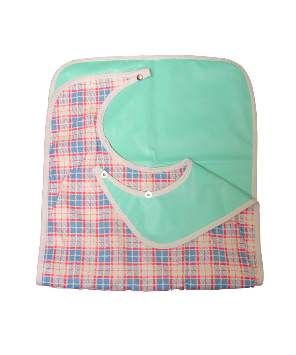 Womens / Mens Vinyl Protective Adult Bib - Silverts 1