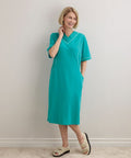 Women's Open Back Ponte Dress - Silverts 5