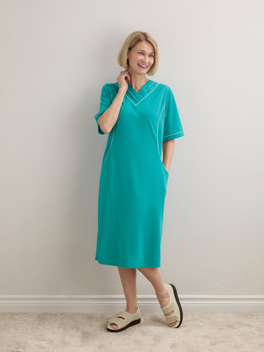 Women's Open Back Ponte Dress - Silverts 5
