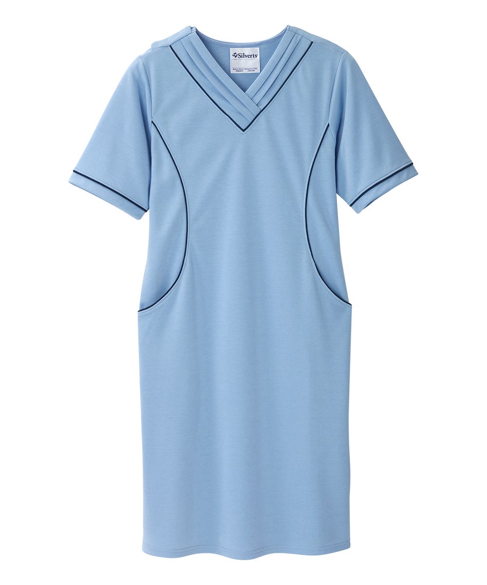 Women's Open Back Ponte Dress - Silverts 1