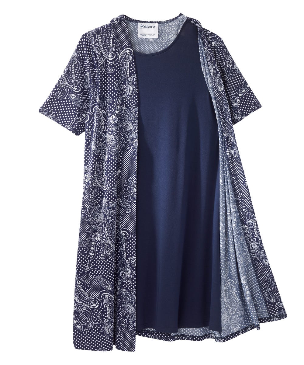 Women's Adaptive Open Back Stylish Twofer Dress - Silverts 12