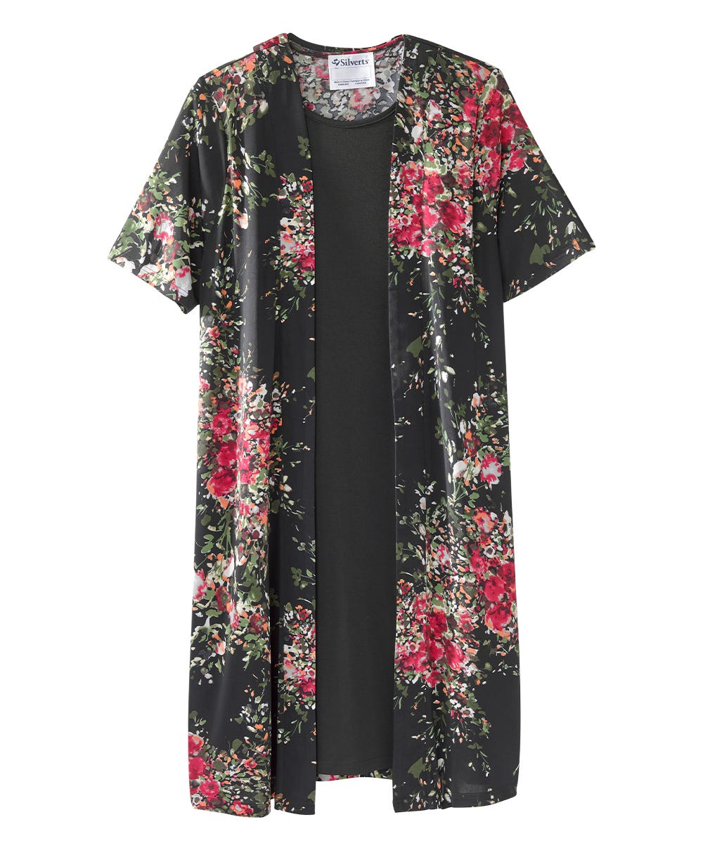 Women's Adaptive Open Back Stylish Twofer Dress - Silverts 1
