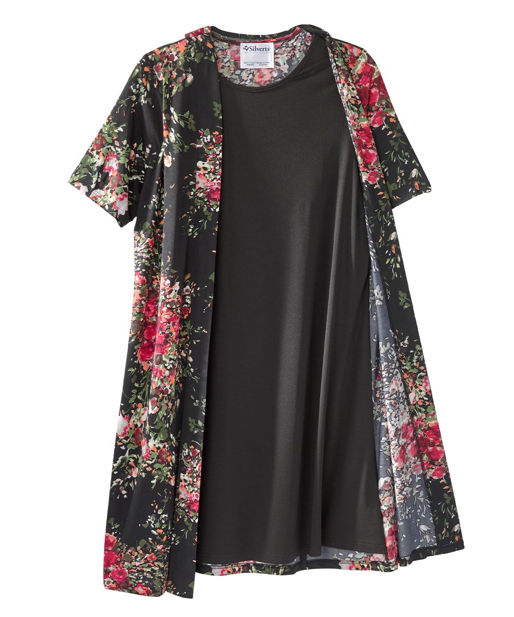 Women's Adaptive Open Back Stylish Twofer Dress - Silverts 8