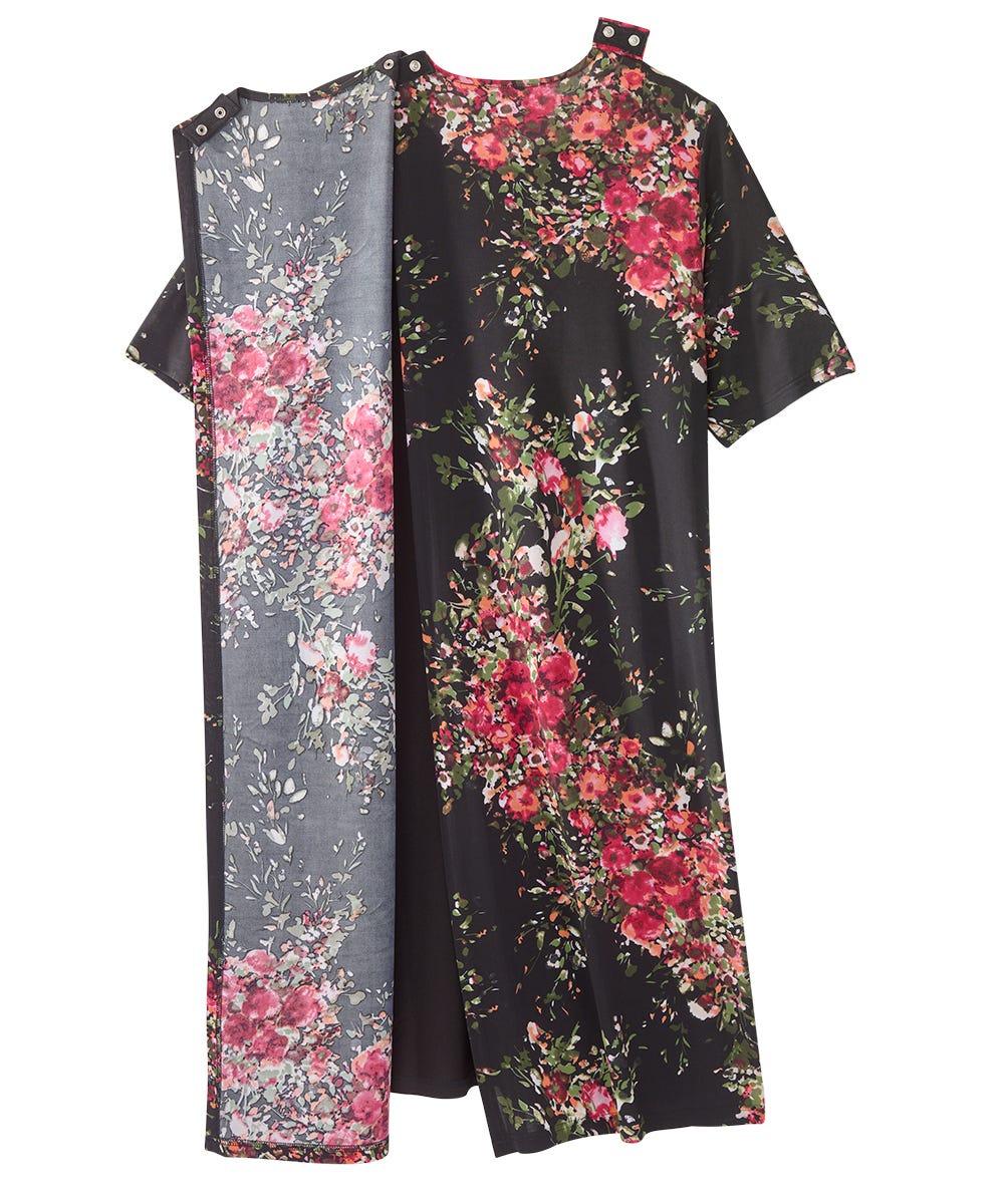 Women's Adaptive Open Back Stylish Twofer Dress - Silverts 17