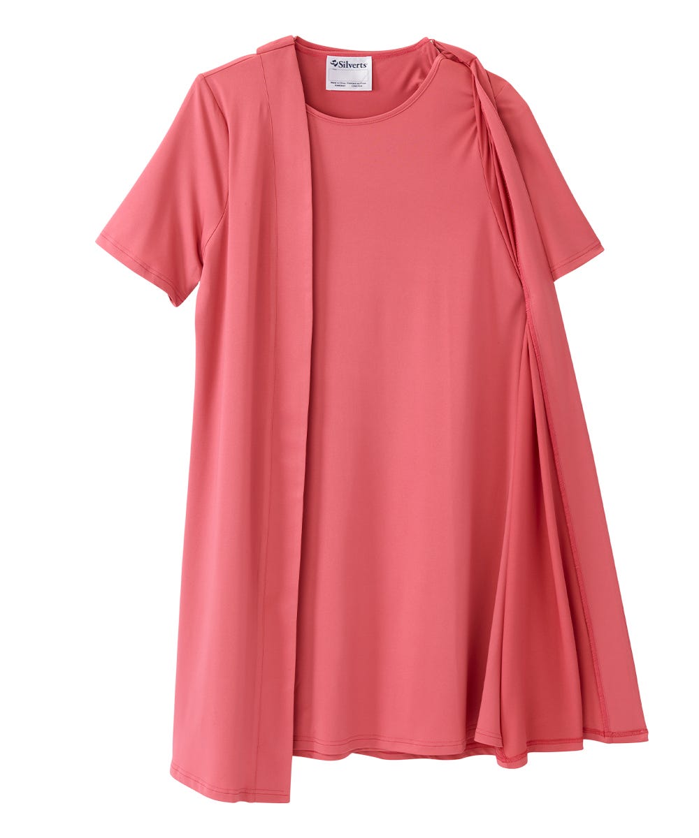Women's Adaptive Open Back Stylish Twofer Dress - Silverts 5