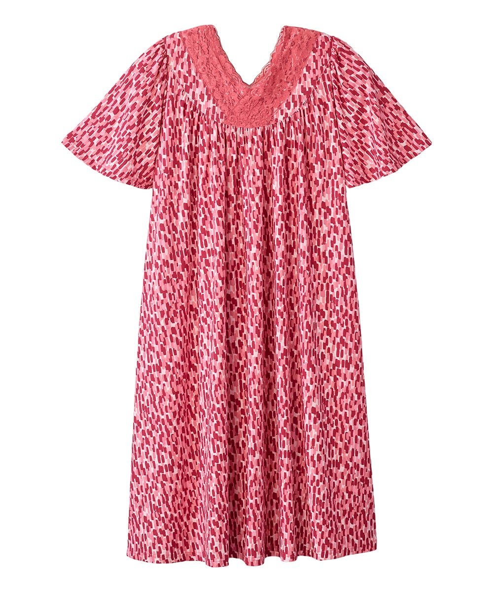 Women's Buttery Soft Easy-On Lounge Dress - MuuMuu Nightgown - Silverts 1