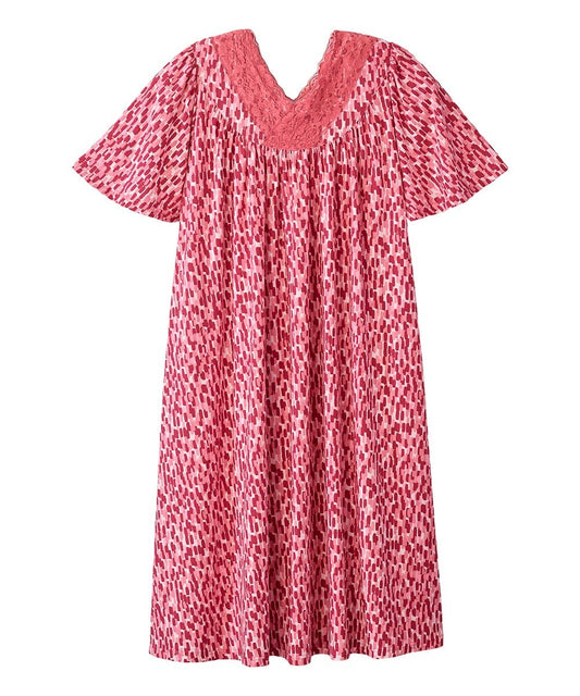 Women's Buttery Soft Easy-On Lounge Dress - MuuMuu Nightgown - Silverts 1