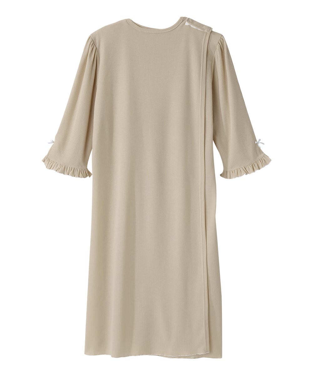 Women's Open Back Waffle Knit Nightgown - Silverts 14