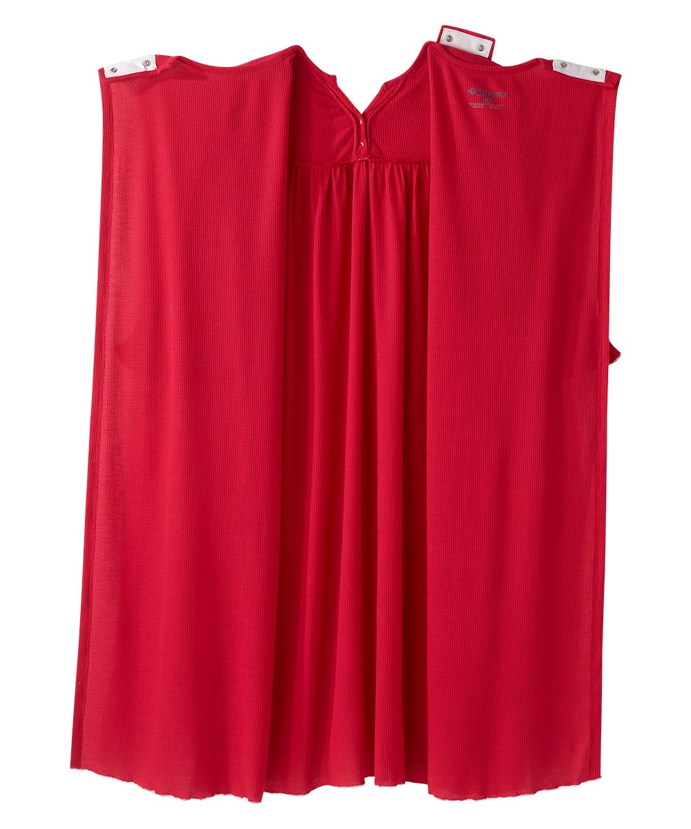 Women's Open Back Waffle Knit Nightgown - Silverts 23