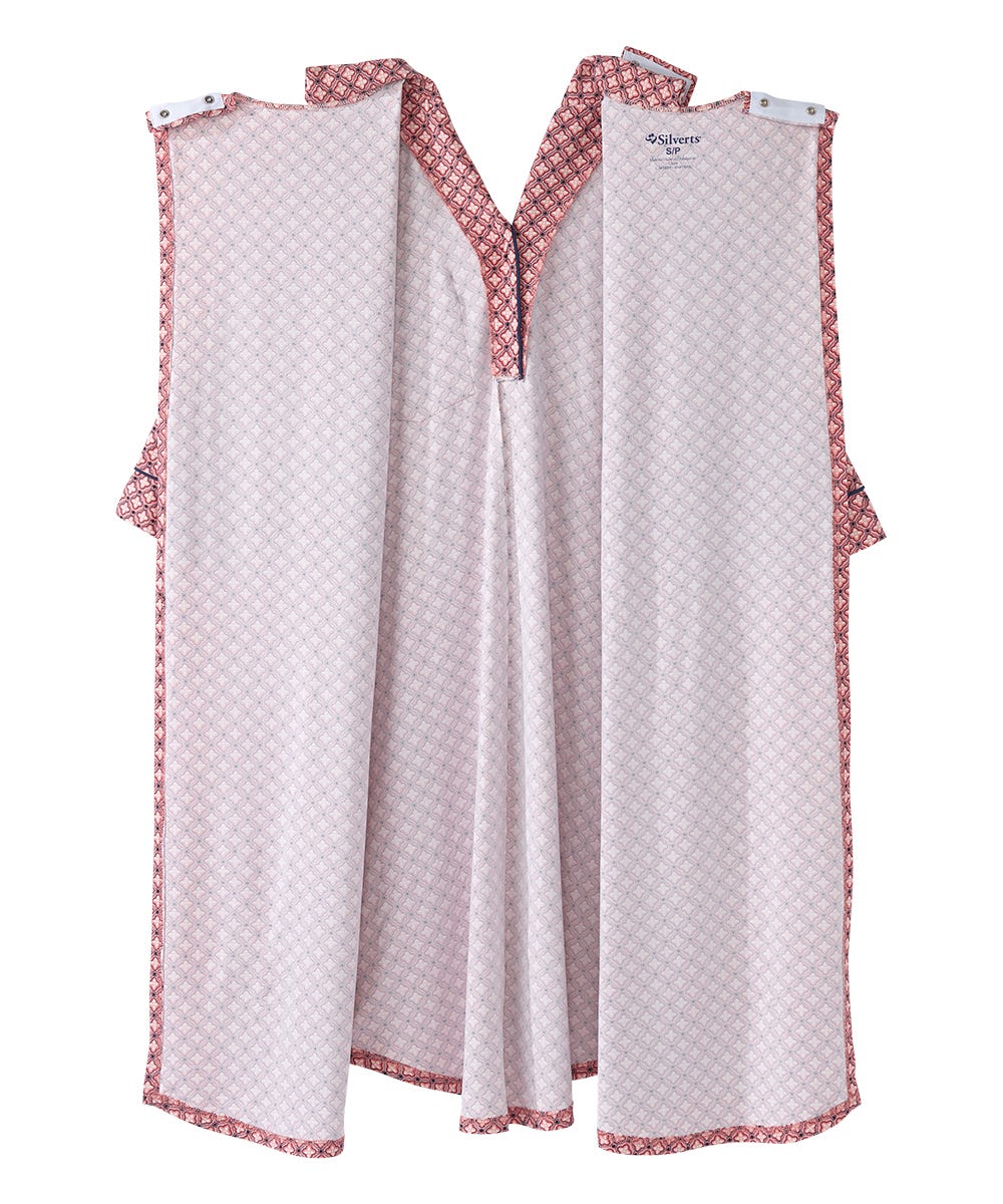Women's Open Back Collared Nightgown - Clearance - Silverts 4