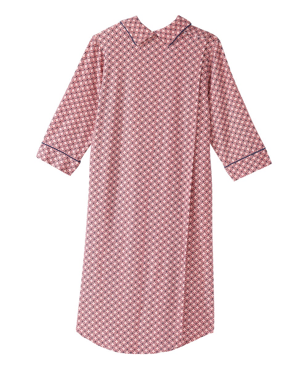 Women's Open Back Collared Nightgown - Silverts 23