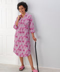 Women's Open Back Collared Nightgown - Clearance - Silverts 10
