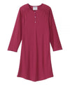 Women's Open Back Henley Nightgown