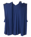 Women's Open Back Henley Nightgown - Silverts 5