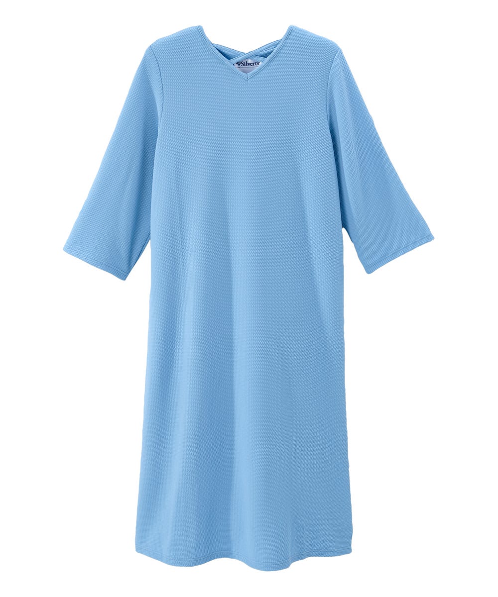 Women's Open Back Criss Cross Neck Dress - Silverts 1