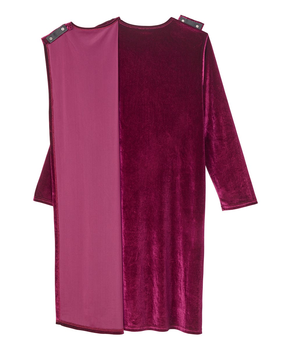 Women's Open Back Velvet Dress - Silverts 8