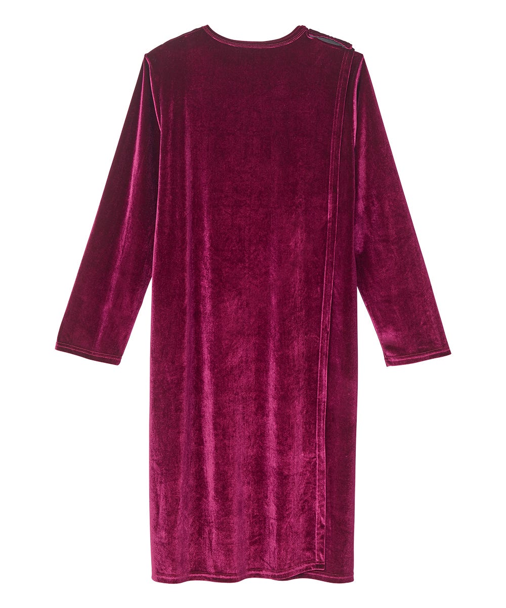 Women's Open Back Velvet Dress - Silverts 10