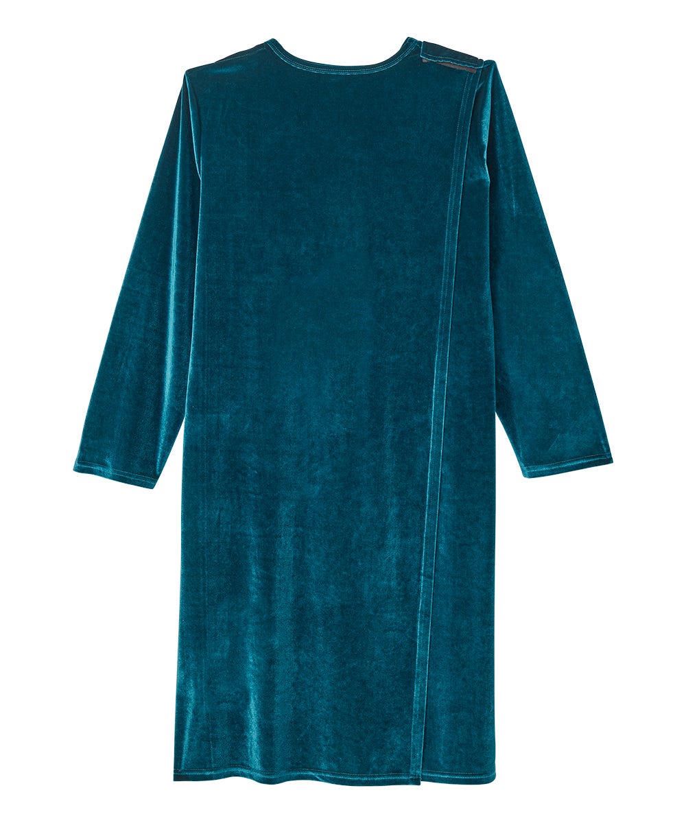 Women's Open Back Velvet Dress - Silverts 18