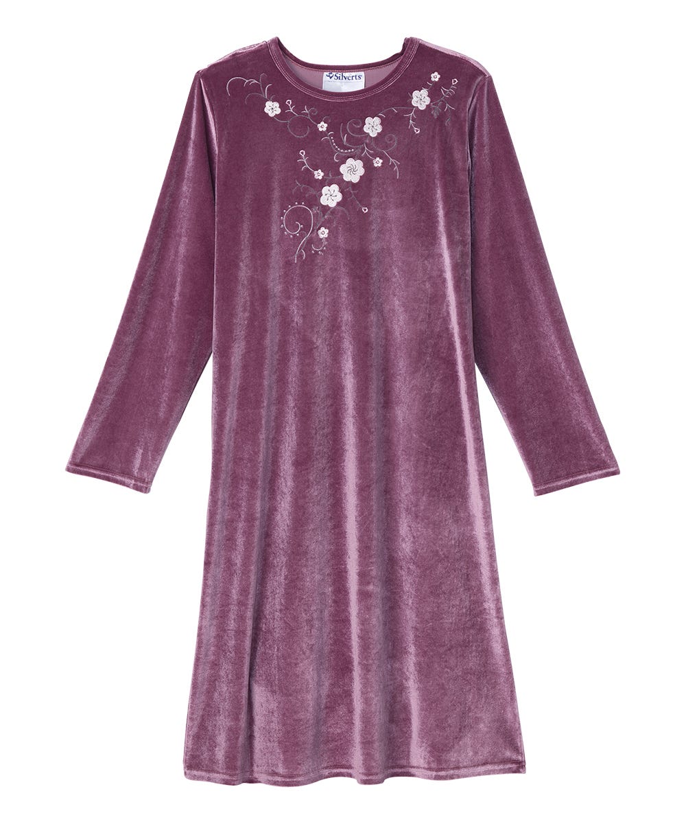 Women's Open Back Velvet Dress - Silverts 3