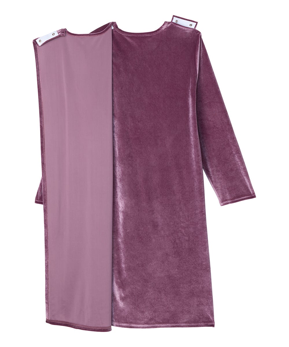 Women's Open Back Velvet Dress - Silverts 4