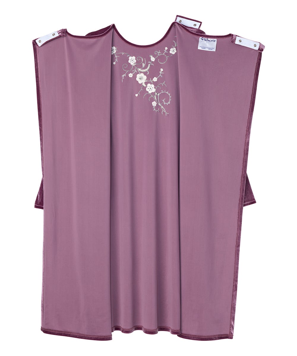 Women's Open Back Velvet Dress - Silverts 5