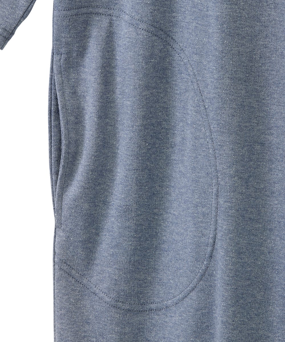 Men's Open Back Henley Nightgown - Silverts 11