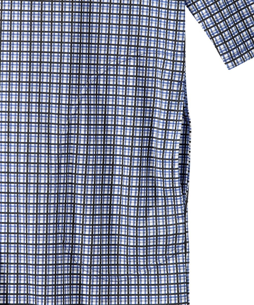 Men's Open Back Henley Nightgown - Silverts 6