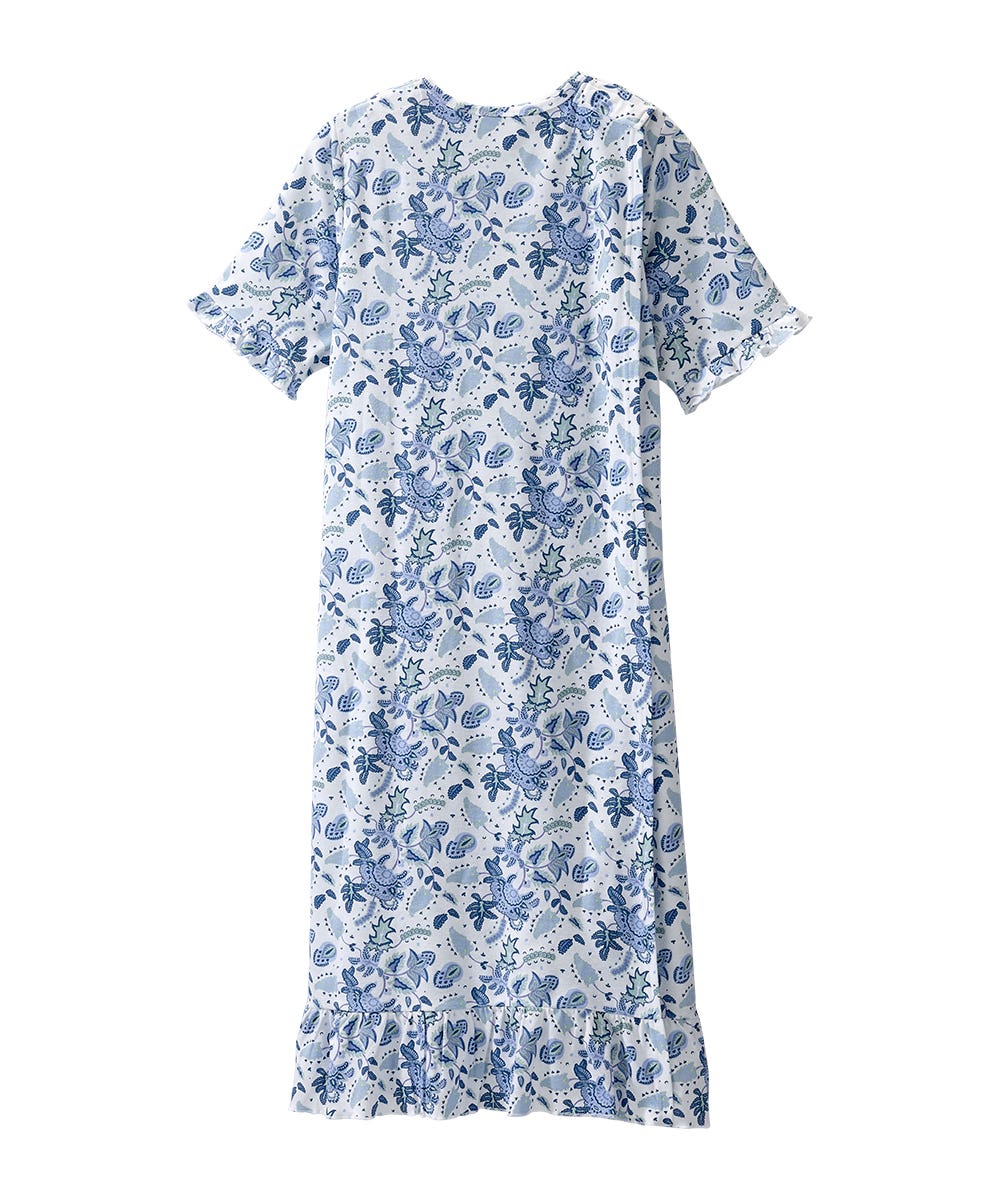 Women's Open Back Ruffle Hospital & Home Care Gown - Silverts 17
