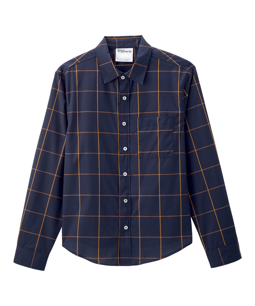 Men's Self Dressing Magnetic Buttons Dress Shirt - Silverts 5