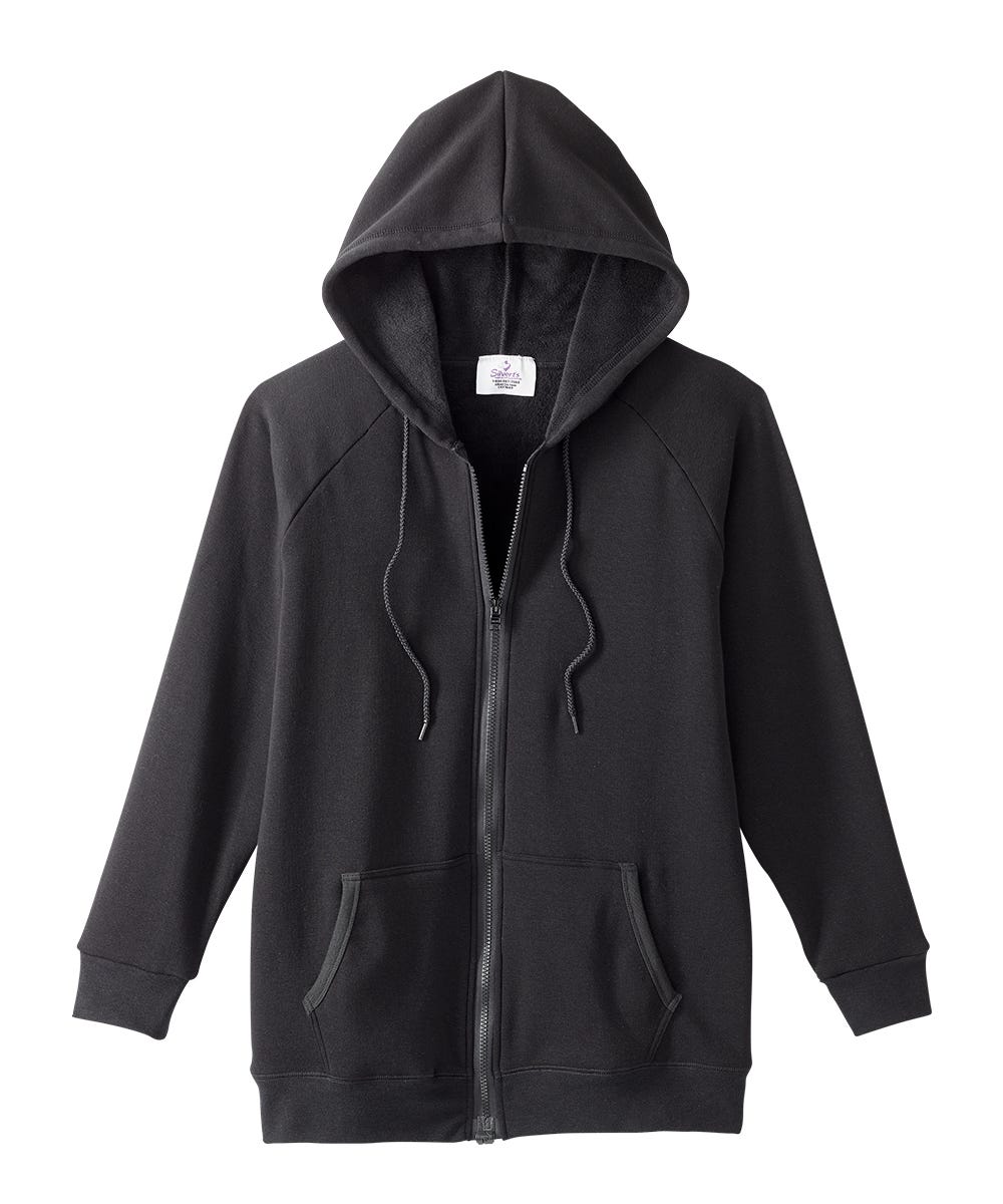 Womens Magnetic-Zipper Hoodie with Pockets - Silverts 24
