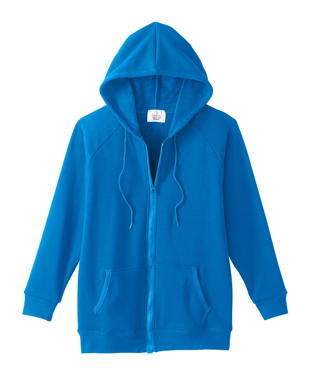 Womens Magnetic-Zipper Hoodie with Pockets - Silverts 71
