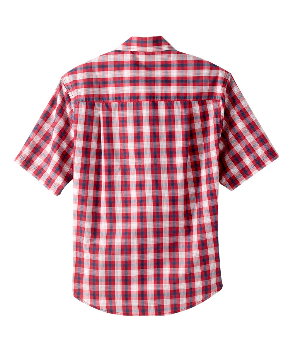 Magnetic Buttons Men's Short Sleeve Shirt - Silverts 18
