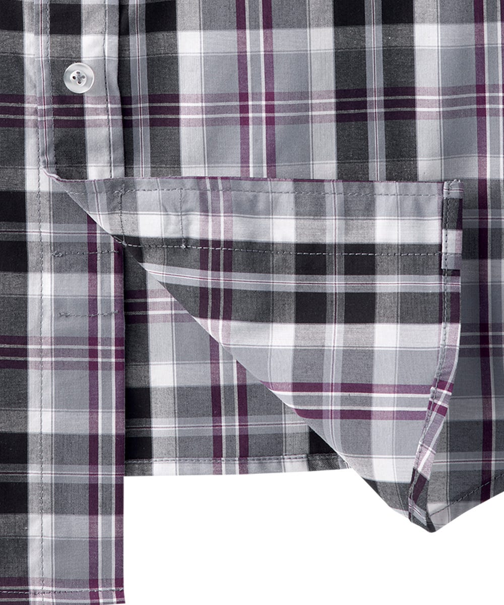 Magnetic Buttons Men's Short Sleeve Shirt - Silverts 8