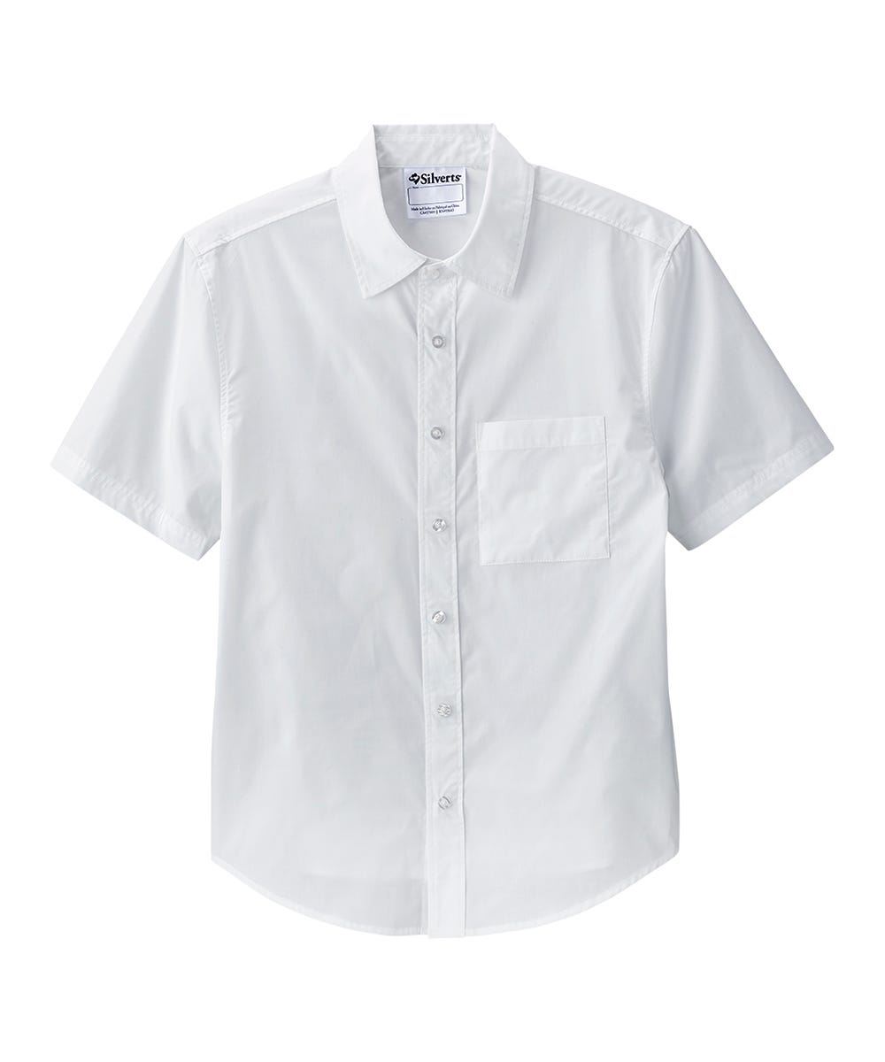Magnetic Buttons Men's Short Sleeve Shirt - Silverts 10