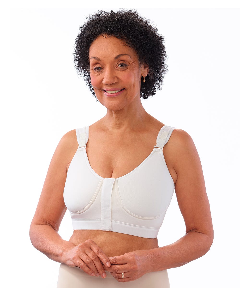 Women's Front Hook Full Coverage Bra (Adjustable Straps) - Silverts 17