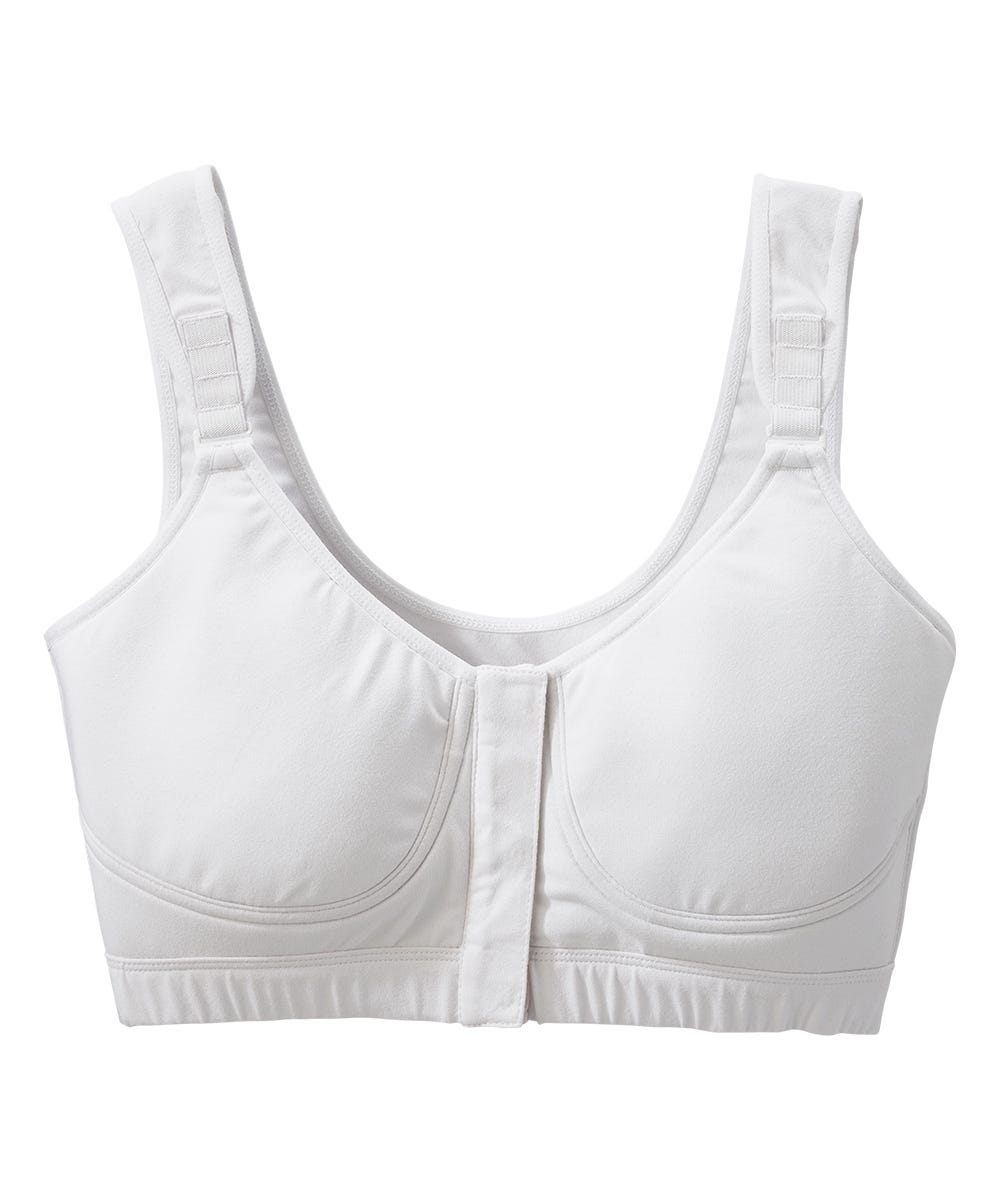 Women's Front Hook Full Coverage Bra (Adjustable Straps) - Silverts 3