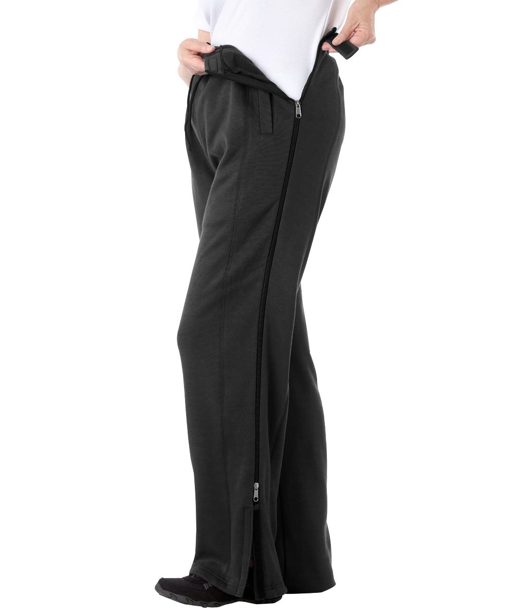 Quality Mens Side Zip Pants - Clearance - Silverts 1