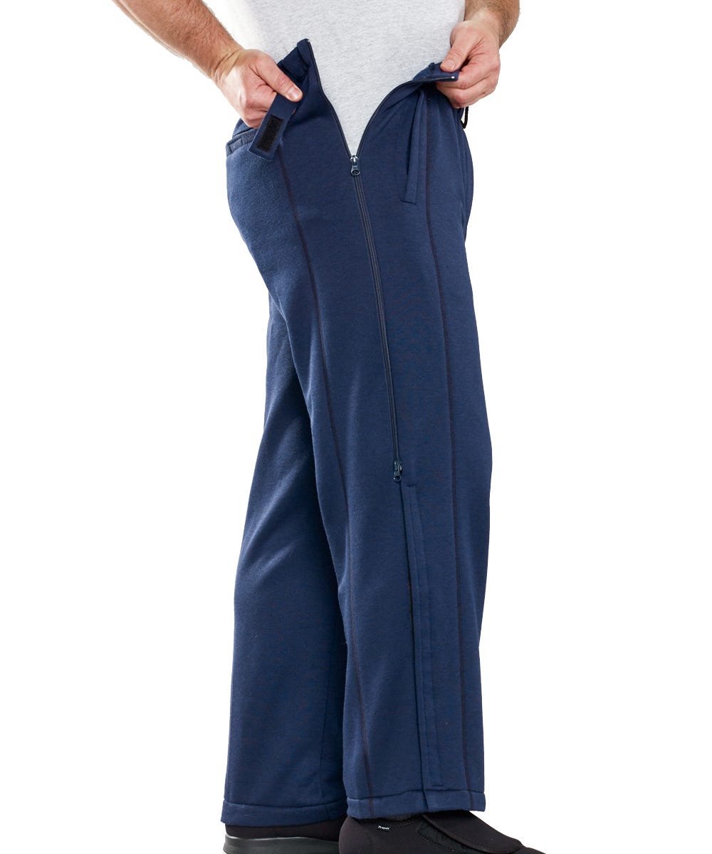 Quality Mens Side Zip Pants - Clearance - Silverts 8