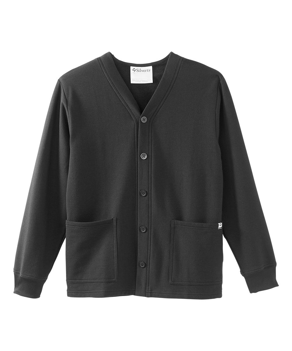 Men's Adaptive Soft Fleece Cardigans - Silverts 34