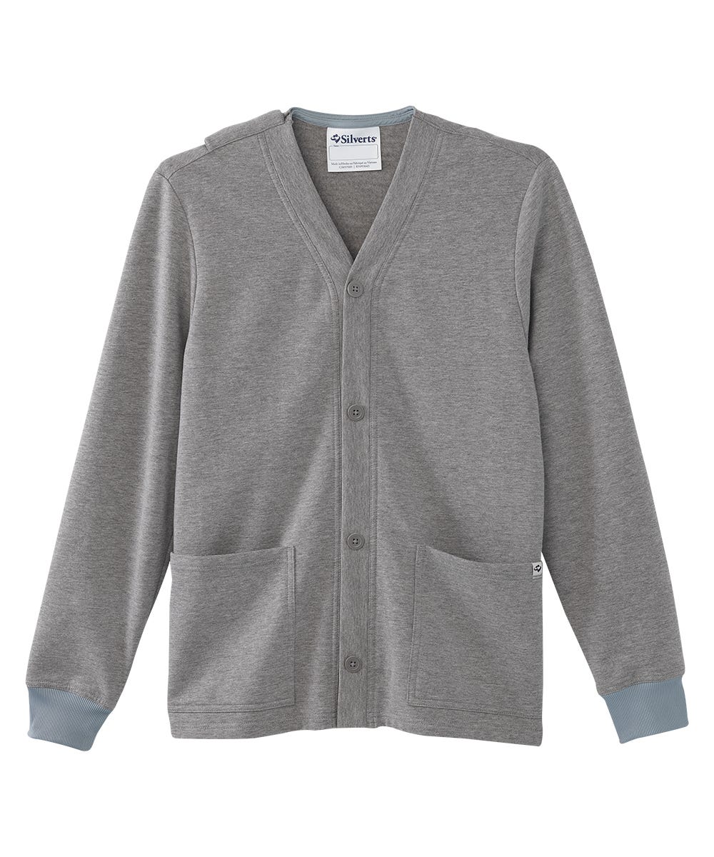 Men's Adaptive Soft Fleece Cardigans - Silverts 45