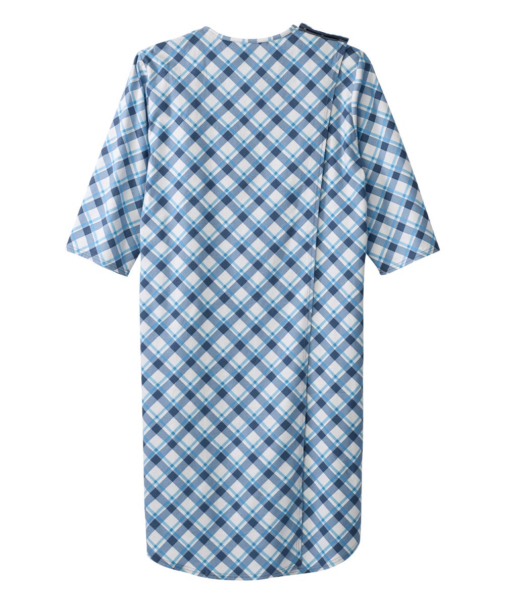 Men's Flannel Hospital & Home Care Gown - Silverts 13