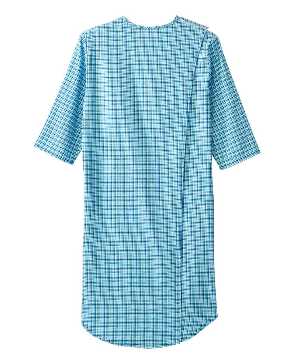 Men's Flannel Hospital & Home Care Gown - Silverts 15